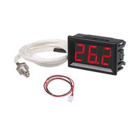 Giwnhvx Thermomètre thermocouple industriel haute température K-Type M6 DC12 V -30-800 ℃ Testeur de température numérique Facile à utiliser Rouge