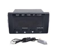 Giwnhvx Thermostat d'incubateur HT-10 - Contrôle de la température et de l'humidité avec indicateur d'humidification et de chauffage - 110-220 V - Noir - Pièces de rechange