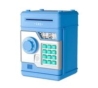 Giwnhvx Tirelire électronique ATM Mot de passe Tirelire Safe Smart Fingerprint Banking Automatique Cadeau pour Enfants Tirelire Bleu