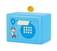 Giwnhvx Tirelire en forme de cochon pour enfants, avec mot de passe et mot de passe, cadeau d'anniversaire, bleu