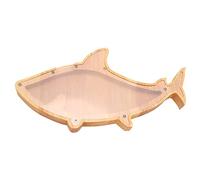 Giwnhvx Tirelire Poisson Tirelire de Pin de Bande Dessinée Décoration Transparente Cadeau Décoration 36X18 Cm