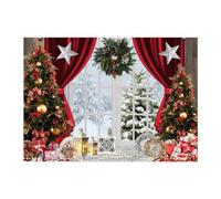 Giwnhvx Toile de fond de Noël 210 x 150 cm - Flocon de neige - Décoration de vacances pour enfants - Facile à utiliser