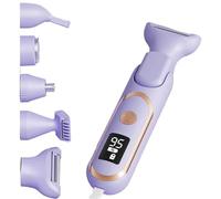 Giwnhvx Tondeuse à Cheveux Électrique 5 en 1 pour Femme, Épilation, Rasoir Efficace et Rechargeable avec Lames en Acier Inoxydable