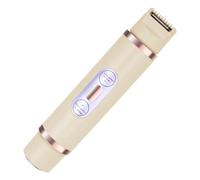 Giwnhvx Tondeuse Bikini pour épilation sans douleur 2 en 1 Wet & Dry Lady Shaver Beige
