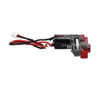 Giwnhvx Transmission hélicoïdale complète avec moteur brossé 050 50T pour 1/24 RC Crawler SCX24 AX24 Mise à niveau Rouge