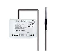 Giwnhvx Tuya Smart Interrupteur Zigbee avec capteur de température, relais zigbee à contact sec passif, fonctionne avec assistant domestique, DC 7-32 V