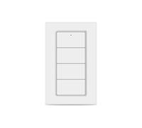 Giwnhvx Tuya Zigbee Interrupteur de scène sans fil 4 vitesses Contrôle par application Smart Life Interrupteur à pression portable alimenté par piles