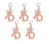 Giwnhvx Type D avec lettre rose à la mode, pendentif en époxy