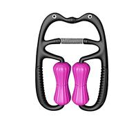 Giwnhvx U Forme 4 Roues Rouleau de Massage pour Bras Jambe Muscle Tissu Exercice Fitness Gym Yoga Pilates Sports Rouge