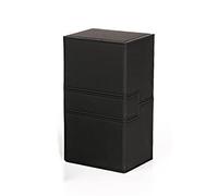 Giwnhvx Ultra 200 + Cartes Coffre de Pont PU Cuir Jeux de SociéTé Cartes ÉTui de Pont pour Magicalalal les Cartes MGT//Jeux de Rassemblement, Noir