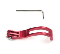 Giwnhvx Up-Warping Support de lampe de fourche avant pliable de vélo Support d'extension de lampe de vélo Alliage d'aluminium Accessoires d'extension Rouge