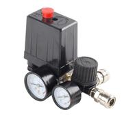 Giwnhvx Vanne de contrôle de pompe à air 3000L/min 0-180 PSI Jauge 220 V/380 V Régulateur Compresseur d'air Pompe Interrupteur de contrôle de pression