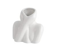 Giwnhvx Vase à fleurs de style nordique pour femme - Demi-visage - En céramique - Artisanat - Décoration de chambre à coucher, salon, bureau A