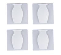 Giwnhvx Vase magique en silicone, vase amovible en silicone, convient pour un vase mural adhésif dans l'entrée murale, blanc