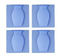 Giwnhvx Vase magique en silicone, vase amovible en silicone, convient pour vase mural adhésif dans le mur entrée bleu