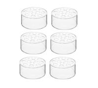Giwnhvx Vase simple pour la maison, de table, de mariage, avec 12 trous, rond, transparent, pour fleurs, insert vase