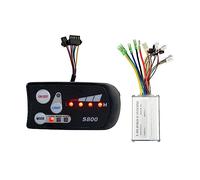 Giwnhvx Véhicule électrique 36V48V Moteur Brushless Metal+Plastic E-Bike Controller 6 Tubes 15A Contrôleur Intelligent LED-S800 Instrument Accessoires Set