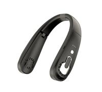 Giwnhvx Ventilateur à pales pliables à 3 vitesses, ventilateur portable rechargeable à 360°, ventilateur suspendu silencieux, ventilateurs de cou silencieux, facile à utiliser, noir