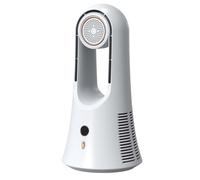 Giwnhvx Ventilateur de bureau portable 14,2 pouces avec compartiment de rangement pour aromathérapie, ventilateur de table silencieux pour cadeaux, chambre, maison, bureau
