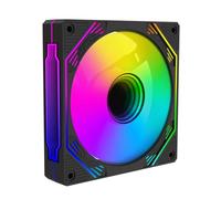 Giwnhvx Ventilateur de châssis RVB pour armoire de jeu 120 mm 3D miroir infini ventilateur silencieux soufflage inversé ARGB + PWM 2 en 1 facile à installer