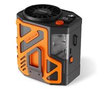 Giwnhvx Ventilateur de cou portable - style coréen, charge USB, fonctionnement silencieux avec écran numérique, mini ventilateur de ceinture pour usage extérieur B