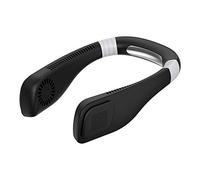 Giwnhvx Ventilateur de cou, Ventilateur un Libre avec Refroidissement à 360 Degrés, Mini Ventilateur Personnel USB, Refroidisseur D'Air pour Casque - Noir