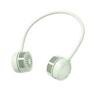 Giwnhvx Ventilateur de nuque portable, mains libres rechargeable - 3 vitesses, charge rapide de type C, silencieux, design pliable pour les voyages, le sport