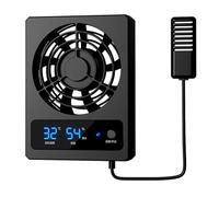 Giwnhvx Ventilateur de refroidissement intelligent pour réservoir de reptiles avec affichage LED (degrés Celsius)