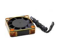 Giwnhvx Ventilateur de Refroidissement Metal Shell 5010 ESC Motor 50X50X10mm à Haute Vitesse pour Dissipation de Chaleur, Refroidisseur pour Pièces Détachées et Accessoires de Voiture RC, Couleur Or.