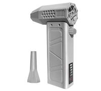 Giwnhvx Ventilateur de soufflage 140 000 tr/min avec affichage de la puissance - Mini plumeau portable - Outil de nettoyage à grande vitesse - Gris