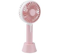 Giwnhvx Ventilateur Portable avec Diffuseur avec Base Ventilateur de Refroidissement Électrique Personnel USB Portable Rechargeable Alimenté par Batterie (Rose)