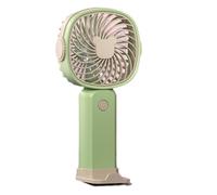 Giwnhvx Ventilateur Portable Petit Ventilateur Portable Extérieur, Batterie Rechargeable à 3 Vitesses de 400 MAh Support de Téléphone avec Ventilateur Multifonction Extérieur B