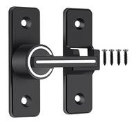 Giwnhvx Verrou de porte de grange lumineuse, loquet de porte coulissante à 180 degrés, robuste pour jardin, garage