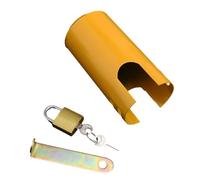 Giwnhvx Verrou de protection de robinet avec clé, plaque de verrouillage antivol pour robinet extérieur, couvercle de protection de cadenas, valve de commutateur d'eau
