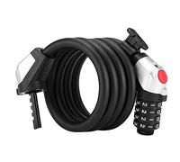 Giwnhvx Verrouillage Mot de passe Vélo Vélo Route Verrouillage Antivol Password Un 4 Chiffres Verrouillage Sécurité Vélo Code avec Lampe, 1,5 M.