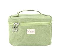 Giwnhvx Vert Mode CosméTique BoîTe Main CosméTique Sac Femmes Grande Capacité de Stockage Casual Sac à Main Voyage Trousse de Toilette Maquillage