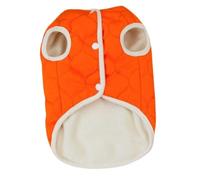 Giwnhvx Vêtements pour Animaux de Compagnie Automne et Hiver Vêtements pour Chiens Teddy Cat Vêtements pour Animaux de Compagnie Manteau d'hiver en Coton pour Animaux de Compagnie Orange