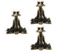 Giwnhvx Vintage Laiton Méditation Statue Ornements Animal Sculpture Encens Décoration Maison
