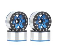 Giwnhvx Voiture d'escalade avec pneus en métal de 1,55 pouces avec jante bleue noire AX90069 pour JIMNY CC01