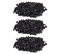Giwnhvx Voiture Moulure Porte Garde-Boue 5mm Trou Rivets en Plastique Fixation Noire 300 Pcs