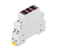 Giwnhvx Voltmètre numérique modulaire LED triphasé pour compteur de tension sur rail DIN AC80-500 V facile à utiliser