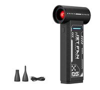 Giwnhvx W05 Turbo Jet Fan Power Air Blower Portable Sans Fil Nettoyeur Clavier Ordinateur 140000RPM Brushless Turbo Fan Air Duster