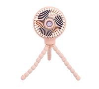 Giwnhvx Windable Ventilateur À Main avec Batterie Rechargeable 3 Vitesses Mini Ventilateur USB Muet pour Enfant ÉTudiant Dortoir Poussette Rose