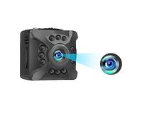 Giwnhvx X5 Mini caméra 1080P 200 W HD Vision nocturne WiFi Caméra intérieure Noir Support TF Stockage carte
