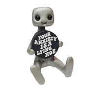 Giwnhvx Your Mental Health Matters Figurine robot en résine Kawaii Desk Buddy A