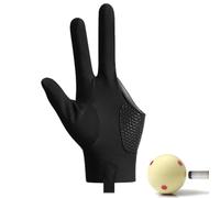 Giwnuq Gants de billard | Gants de sport | Tireurs de queues | Main gauche/droite, taille universelle, piscine à 3 doigts pour sports de carambole