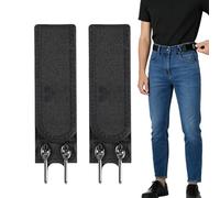 Giwoatln 2 Pièces Crochet De Ceinture Sans Boucle - Crochet Métallique Tactique Pour Ceinture Élastique, CeintureÉlastique À CrochetMétallique, CeinturesUnisexe Ajustable Et Invisible Pour Les Jeans