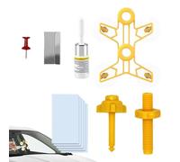 Giwuence Kit de Réparation d'Éclats pour Pare-Brise Automobile - Liquide de Réparation Rapide pour Vitrage | Kit de pour Éclats et Fissures de Vitre - pour Vitre de Voiture et Pare-Brise