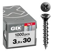 Spax International Vis pour cloison sèche GIX-C 1791170390305 3,9x30 mm Filetage HiLo H2 Lot 1000