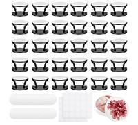 Giyiprpi Lot de 30 Supports de téléphone Vierges Pliables pour téléphone Portable avec 30 Feuilles d'aluminium pour Sublimation avec 30 Bandes adhésives Double Face (Noir)